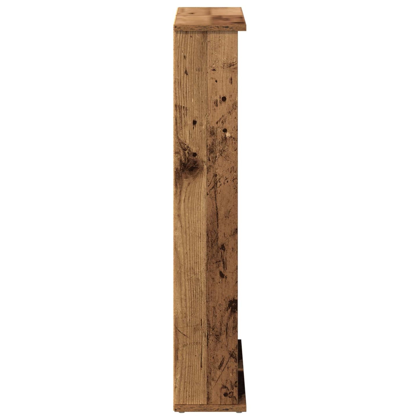 vidaXL CD Cabinet 2 pcs Old Wood 32 x 17 x 92 cm Engineered Wood