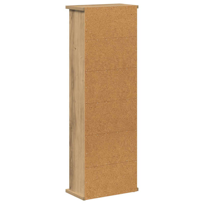 vidaXL CD Cabinet Artisan Oak 32 x 17 x 92 cm Engineered Wood