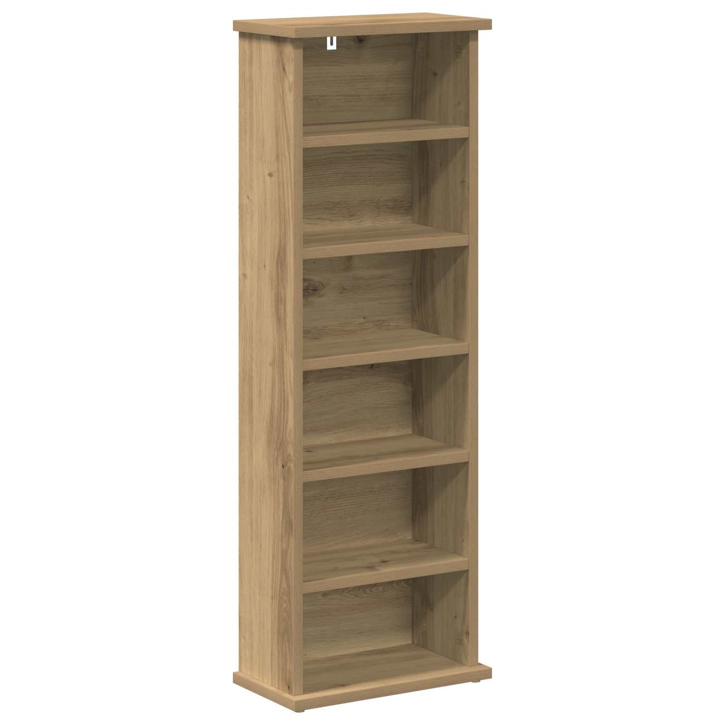 vidaXL CD Cabinet 2 pcs Artisan Oak 32 x 17 x 92 cm Engineered Wood