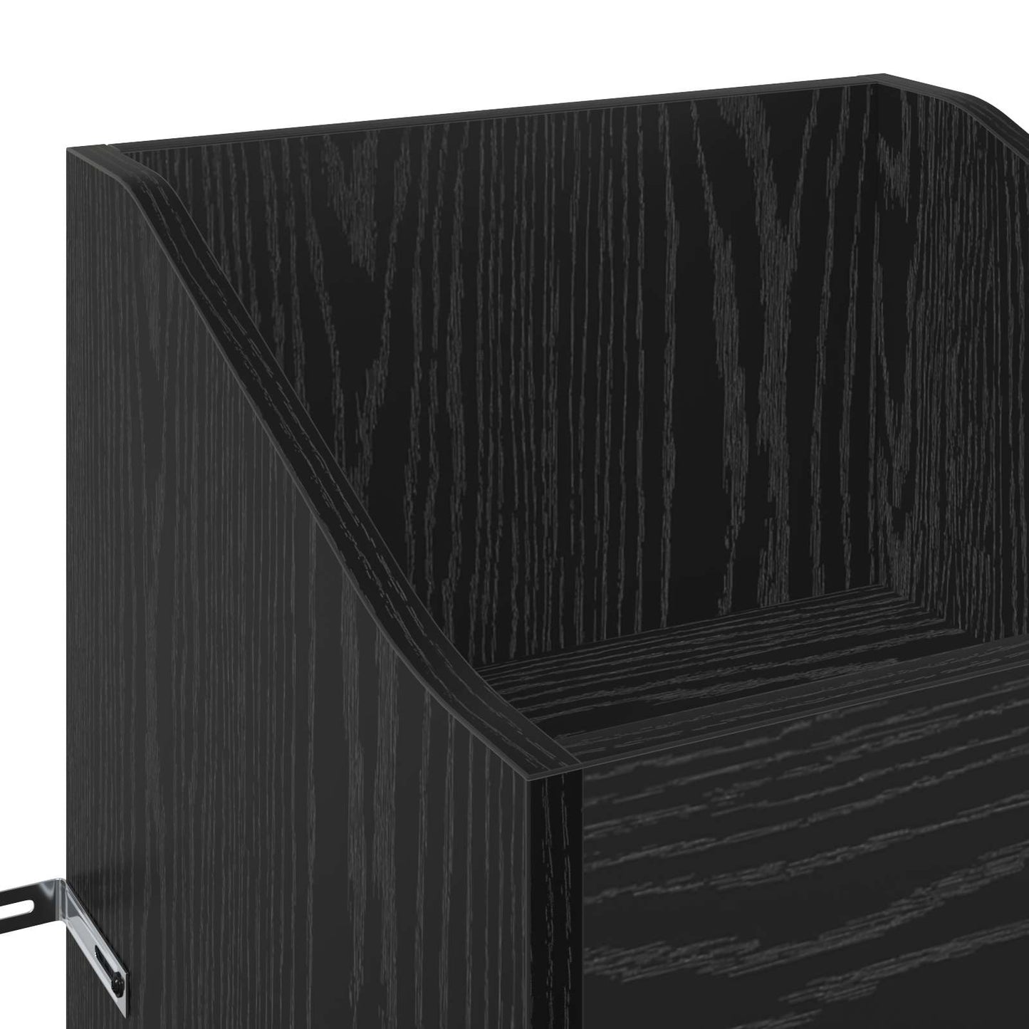 vidaXL Record Cabinet Black Oak 36 x 36 x 95.5 cm Engineered Wood