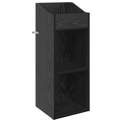 vidaXL Record Cabinet Black Oak 36 x 36 x 95.5 cm Engineered Wood
