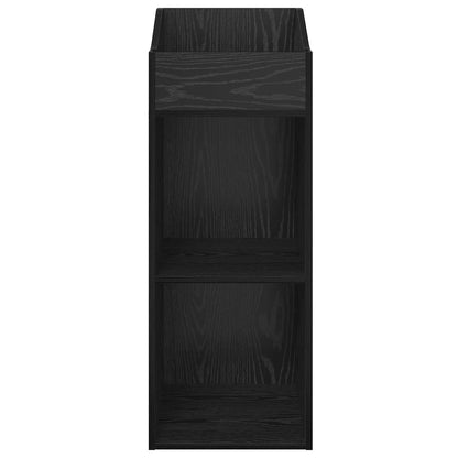 vidaXL Record Cabinet Black Oak 36 x 36 x 95.5 cm Engineered Wood