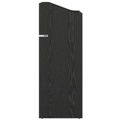 vidaXL Record Cabinet Black Oak 36 x 36 x 95.5 cm Engineered Wood