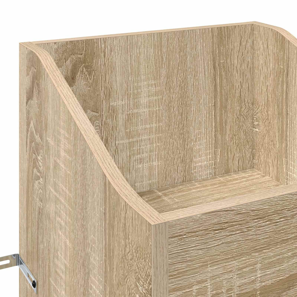 vidaXL Record Cabinet Sonoma Oak 36 x 36 x 95.5 cm Engineered Wood