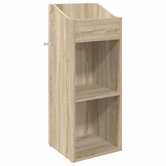 vidaXL Record Cabinet Sonoma Oak 36 x 36 x 95.5 cm Engineered Wood