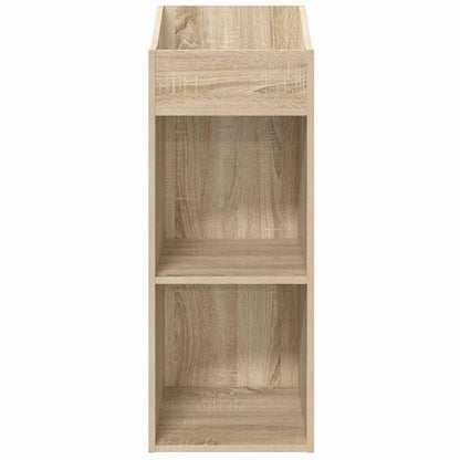vidaXL Record Cabinet Sonoma Oak 36 x 36 x 95.5 cm Engineered Wood