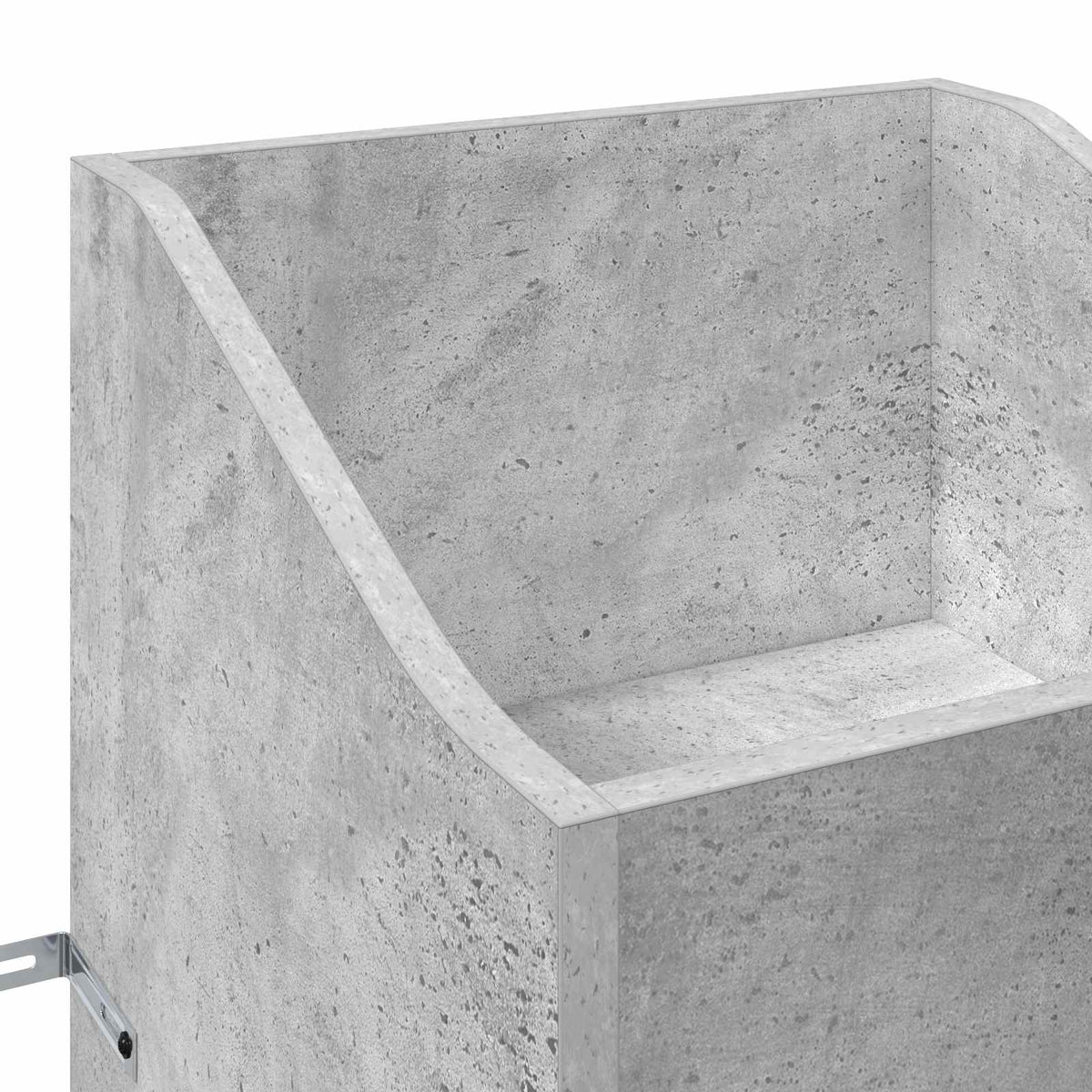 vidaXL Record Cabinet Concrete Grey 36 x 36 x 95.5 cm Engineered Wood