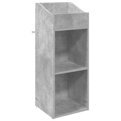 vidaXL Record Cabinet Concrete Grey 36 x 36 x 95.5 cm Engineered Wood