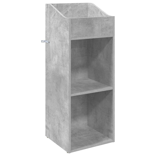 vidaXL Record Cabinet Concrete Grey 36 x 36 x 95.5 cm Engineered Wood