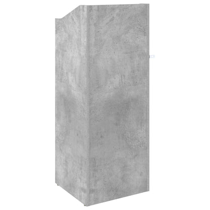 vidaXL Record Cabinet Concrete Grey 36 x 36 x 95.5 cm Engineered Wood