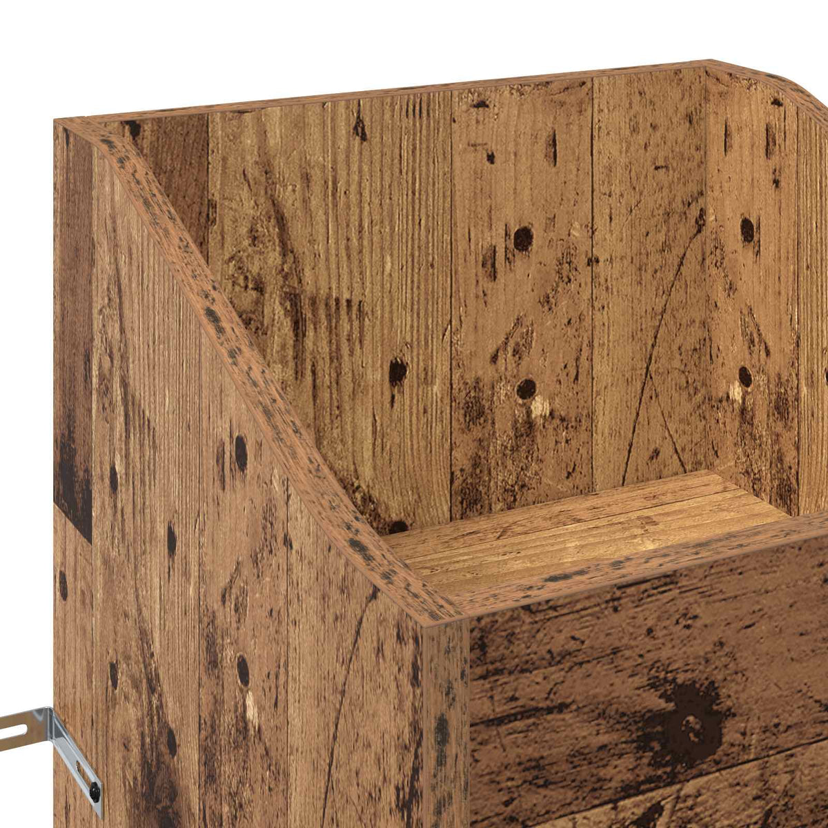 vidaXL Record Cabinet Old Wood 36 x 36 x 95.5 cm Engineered Wood