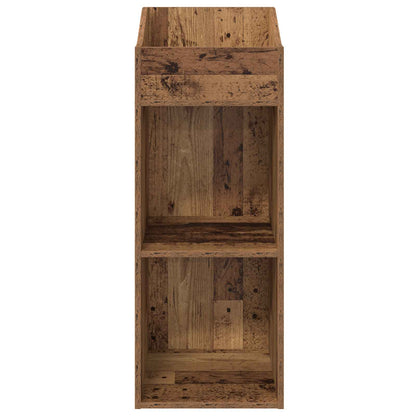 vidaXL Record Cabinet Old Wood 36 x 36 x 95.5 cm Engineered Wood