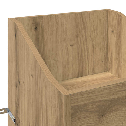 vidaXL Record Cabinet Artisan Oak 36 x 36 x 95.5 cm Engineered Wood