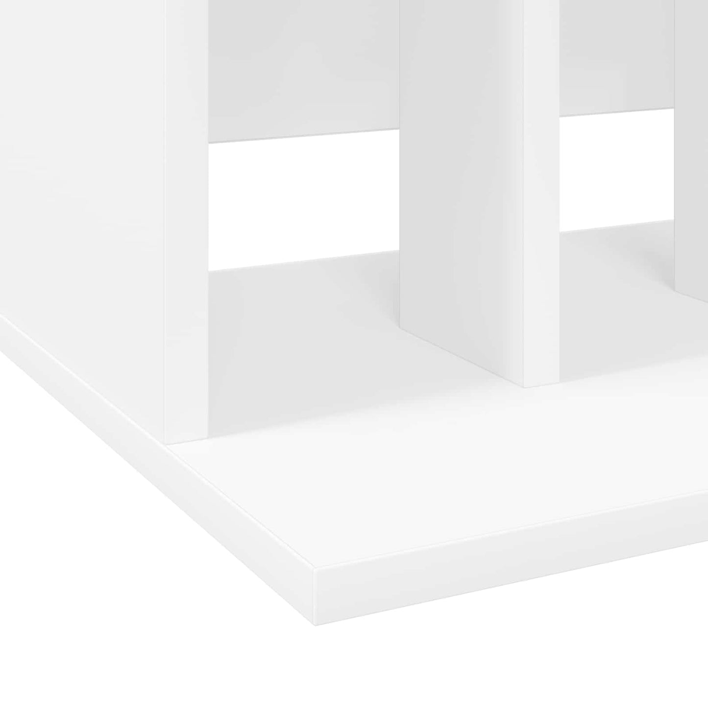 vidaXL Vinyl Record Storage White 42 x 33 x 36 cm Engineered Wood