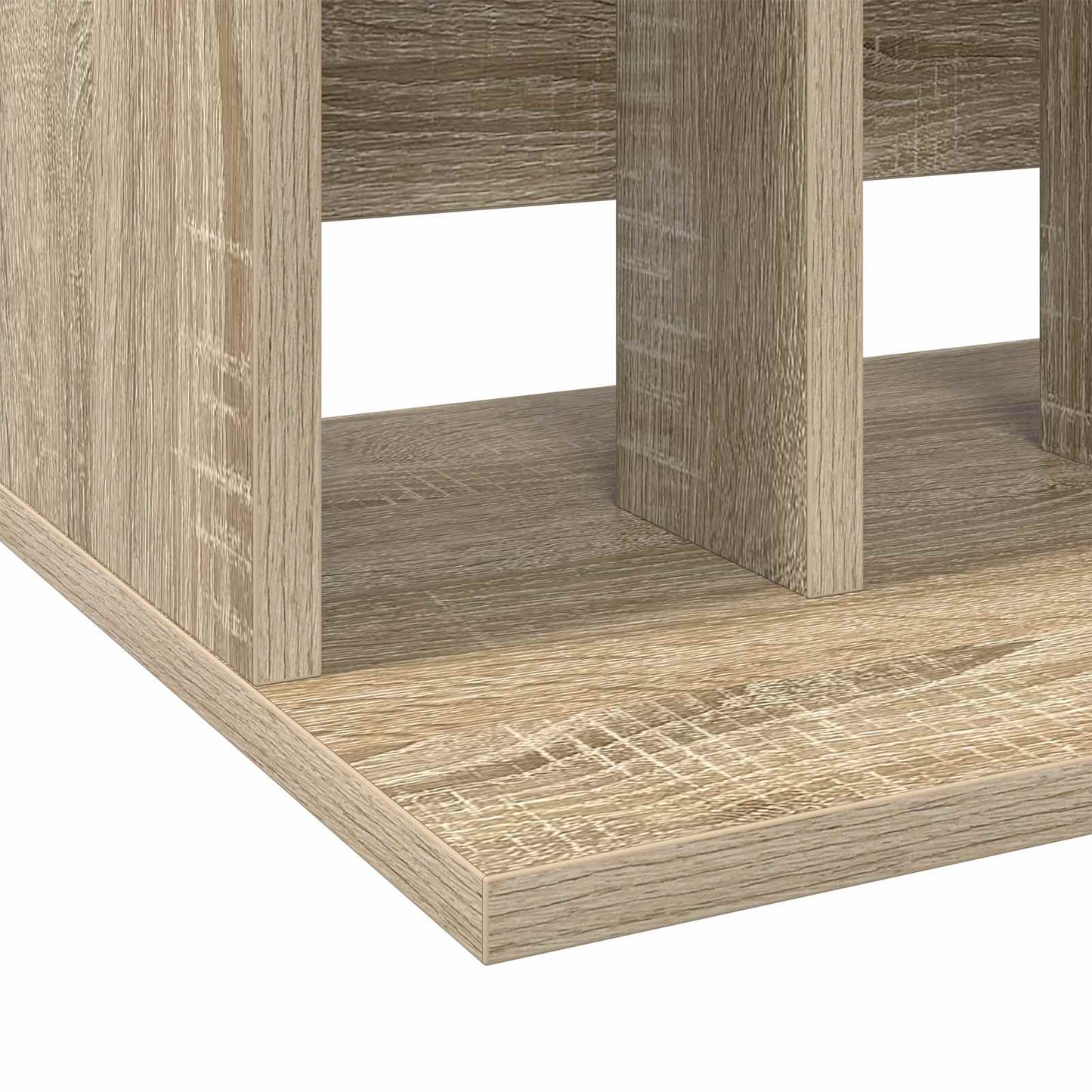 vidaXL Vinyl Record Storage Sonoma Oak 42 x 33 x 36 cm Engineered Wood