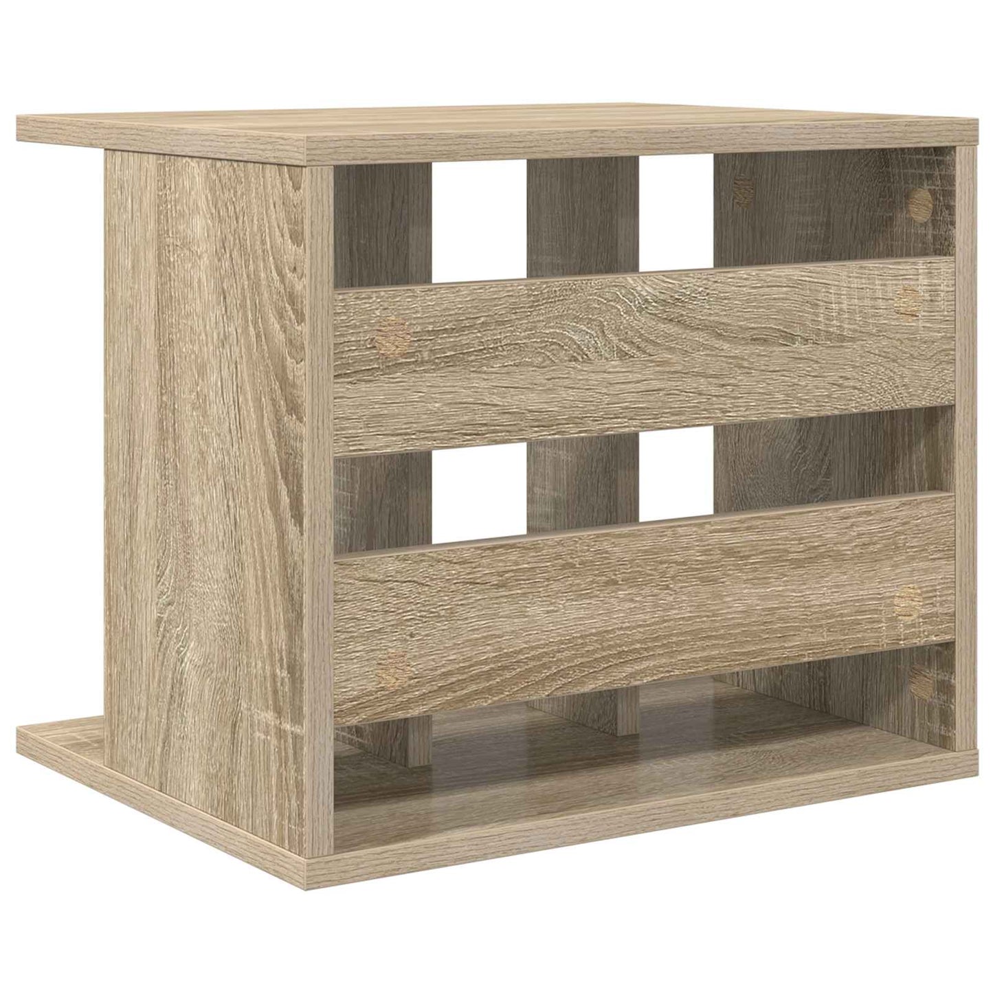 vidaXL Vinyl Record Storage Sonoma Oak 42 x 33 x 36 cm Engineered Wood