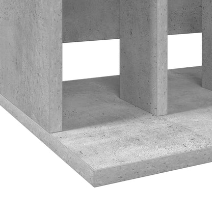 vidaXL Vinyl Record Storage Concrete Grey 42 x 33 x 36 cm