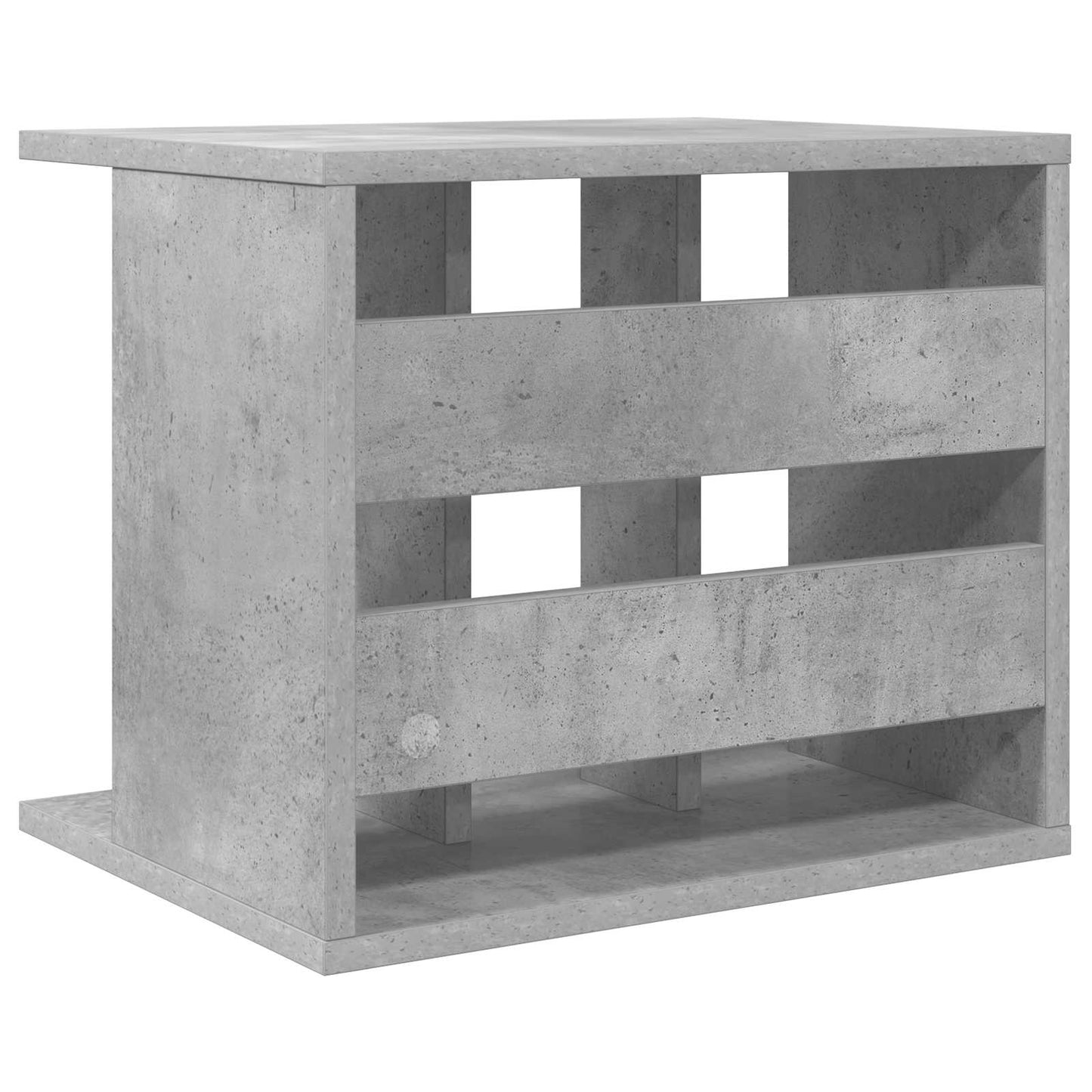 vidaXL Vinyl Record Storage Concrete Grey 42 x 33 x 36 cm
