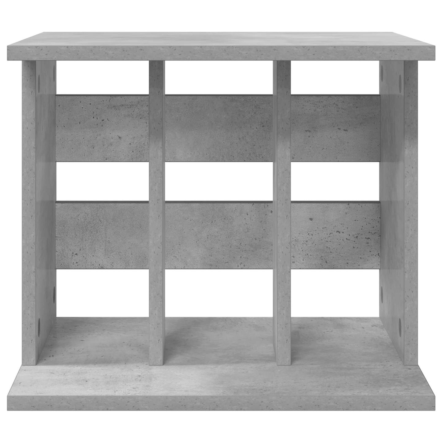vidaXL Vinyl Record Storage Concrete Grey 42 x 33 x 36 cm