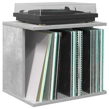 vidaXL Vinyl Record Storage Concrete Grey 42 x 33 x 36 cm