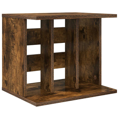 vidaXL Vinyl Record Storage Smoked Oak 42 x 33 x 36 cm Engineered Wood
