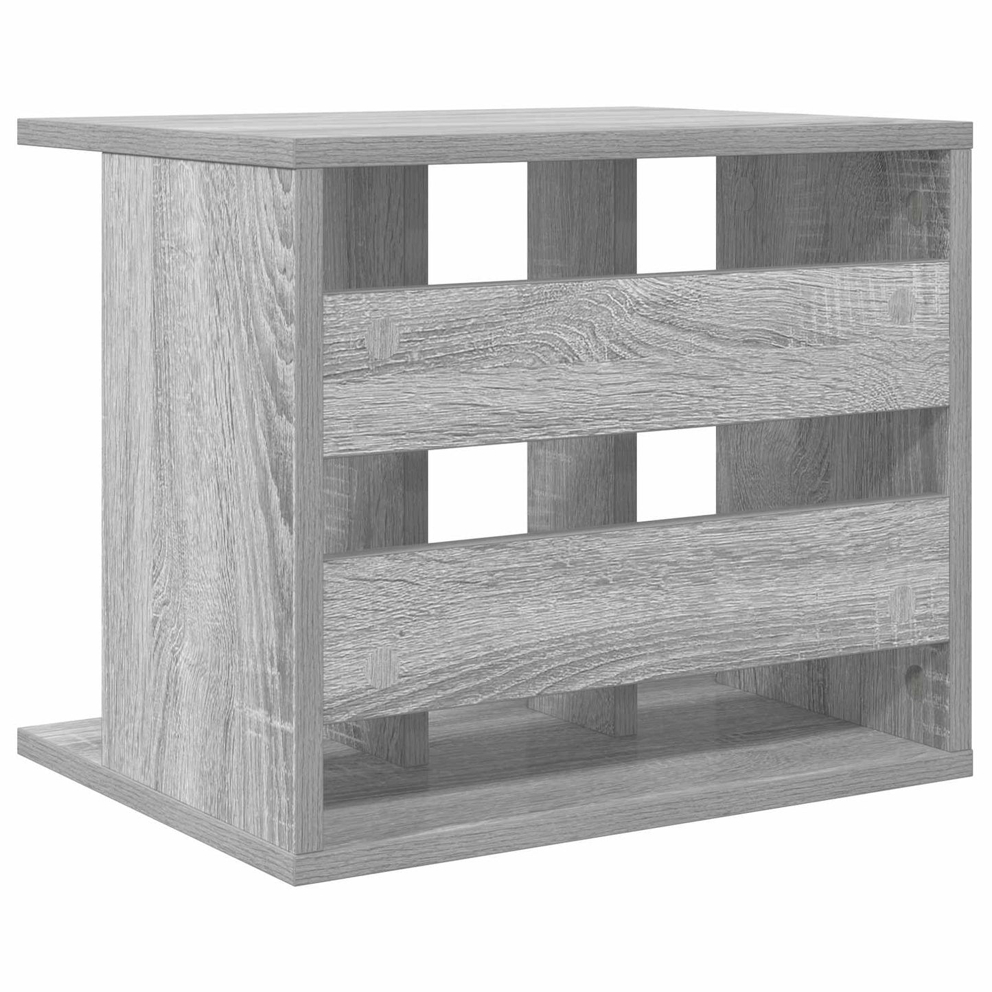 vidaXL Vinyl Record Storage Grey Sonoma 42 x 33 x 36 cm