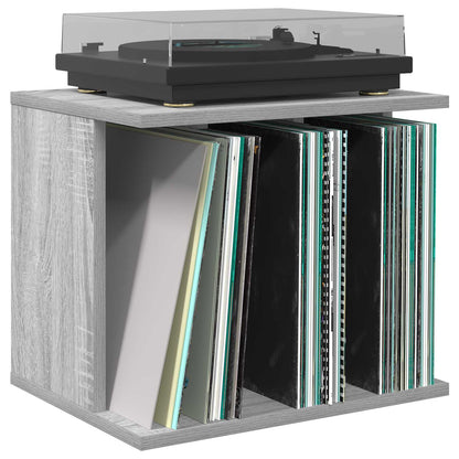 vidaXL Vinyl Record Storage Grey Sonoma 42 x 33 x 36 cm