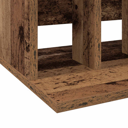 vidaXL Vinyl Record Storage Old Wood 42 x 33 x 36 cm Engineered Wood