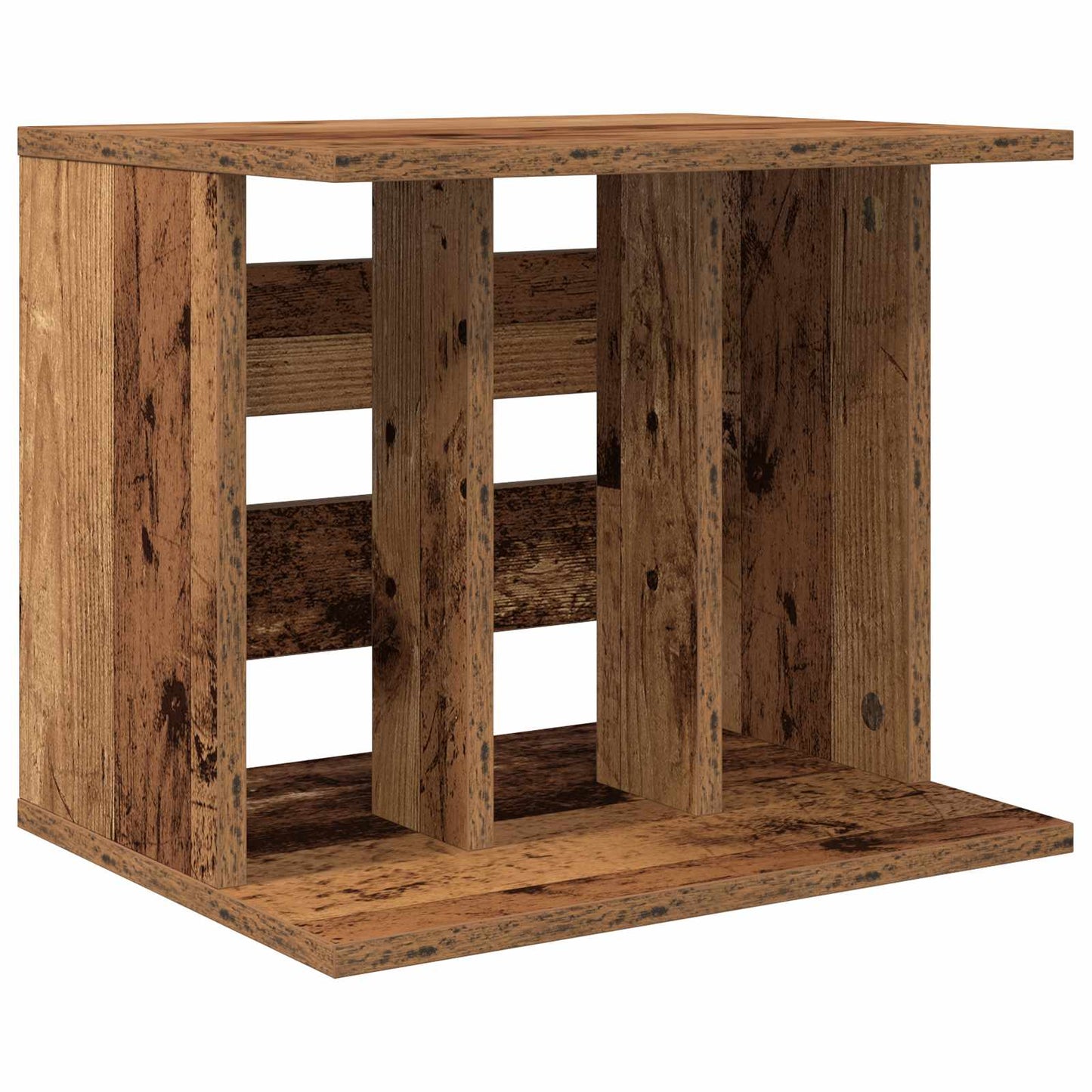 vidaXL Vinyl Record Storage Old Wood 42 x 33 x 36 cm Engineered Wood