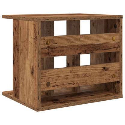 vidaXL Vinyl Record Storage Old Wood 42 x 33 x 36 cm Engineered Wood