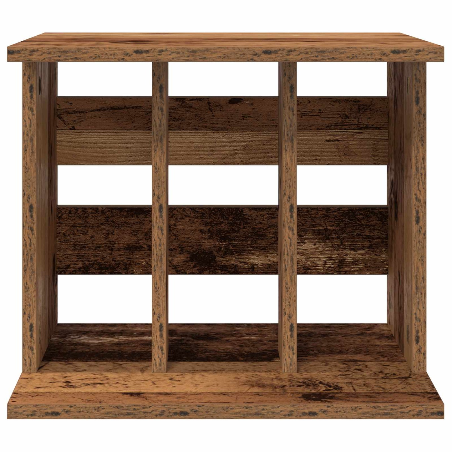 vidaXL Vinyl Record Storage Old Wood 42 x 33 x 36 cm Engineered Wood