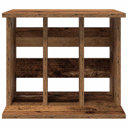 vidaXL Vinyl Record Storage Old Wood 42 x 33 x 36 cm Engineered Wood