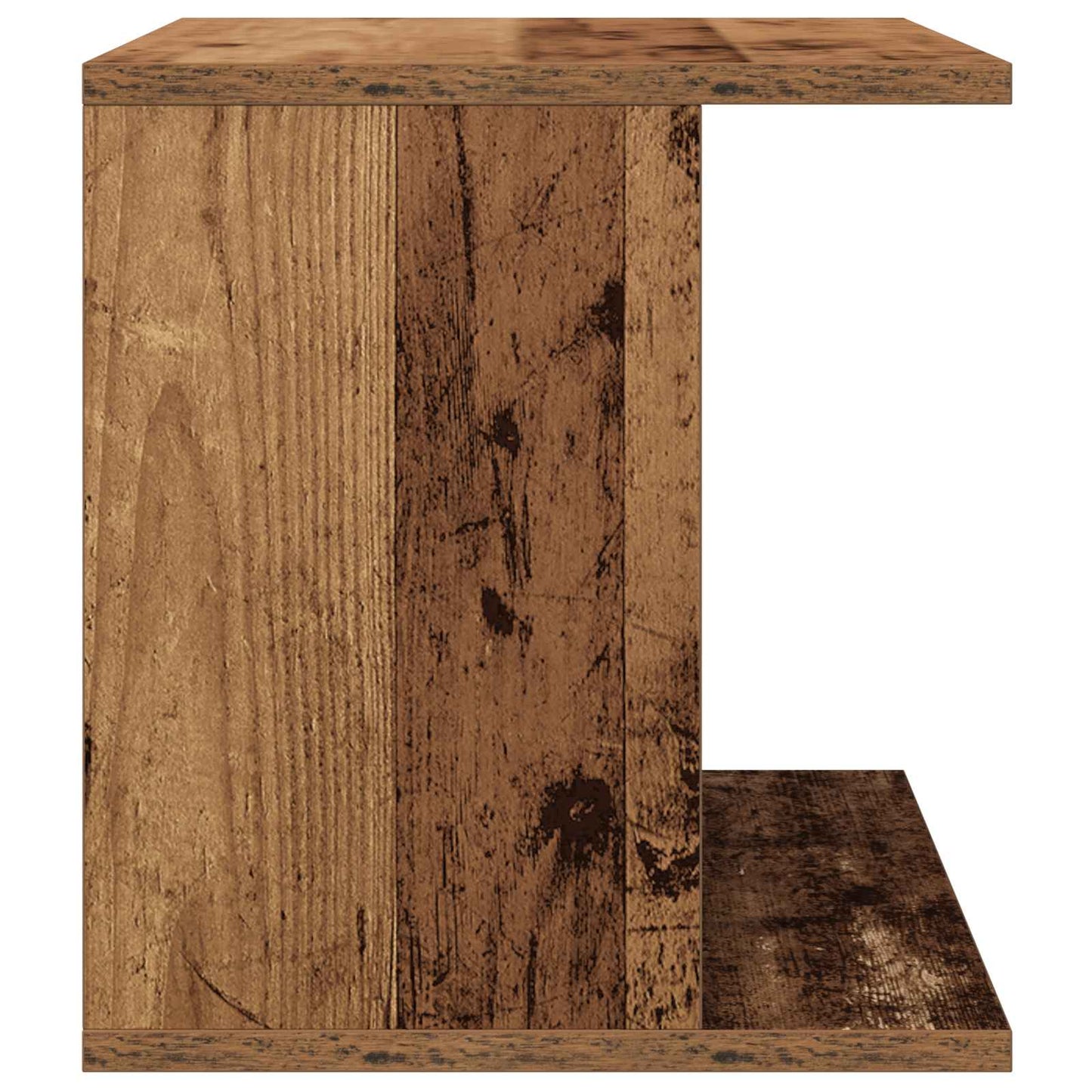 vidaXL Vinyl Record Storage Old Wood 42 x 33 x 36 cm Engineered Wood