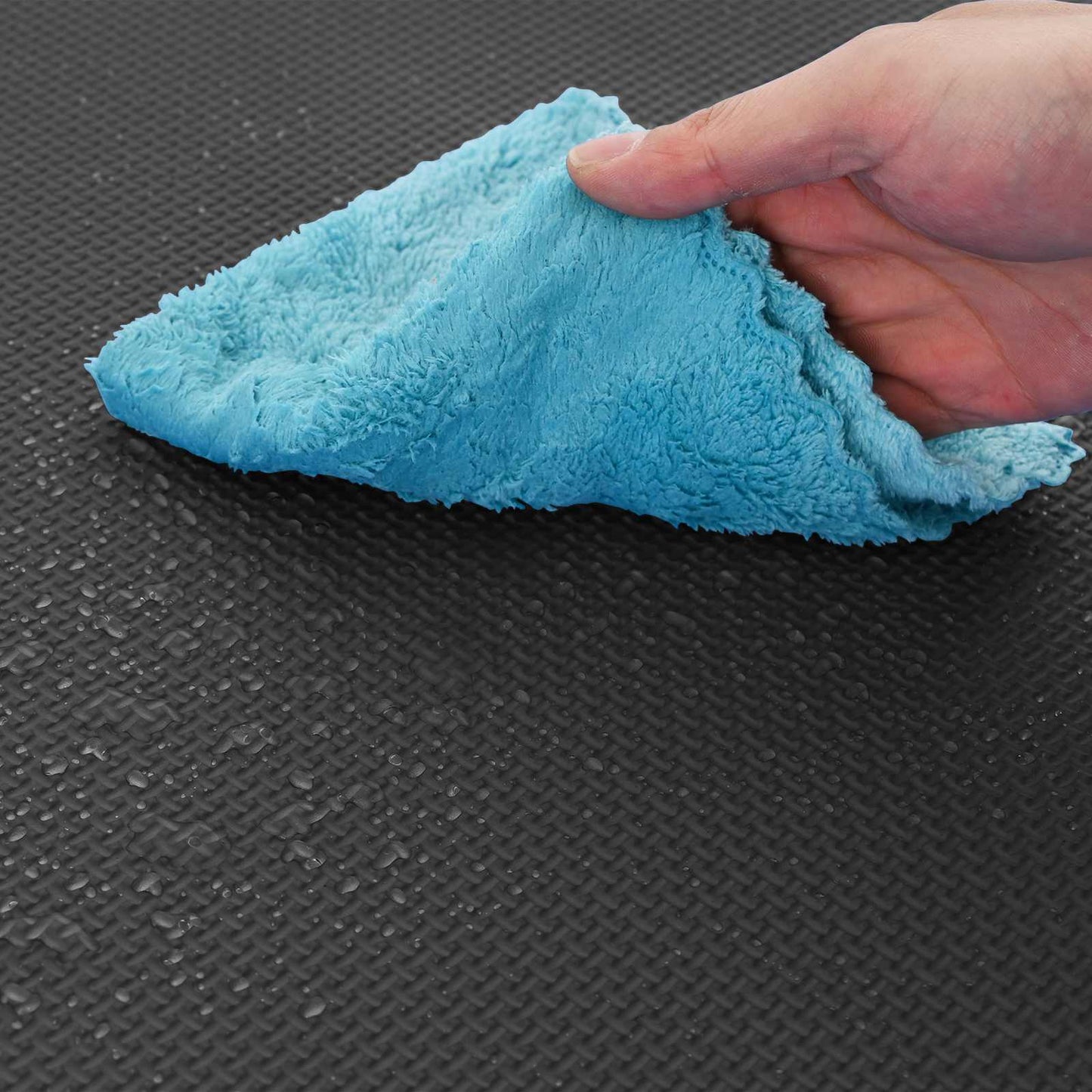 vidaXL Pool Ground Mat 16 pcs Ø 235 cm Round EVA Foam Black