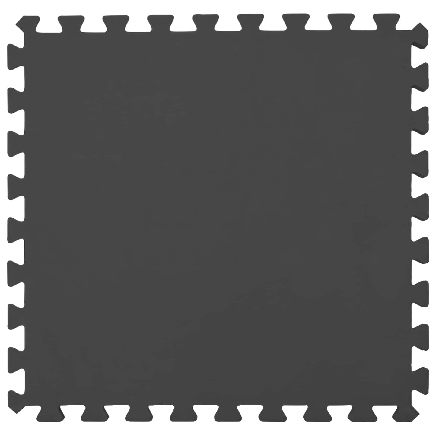 vidaXL Pool Ground Mat 25 pcs Ø 292 cm Round EVA Foam Black