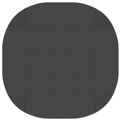 vidaXL Pool Ground Mat 25 pcs Ø 292 cm Round EVA Foam Black