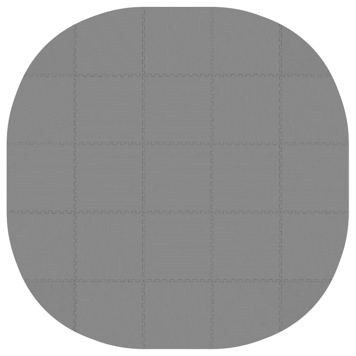 vidaXL Pool Ground Mat 25 pcs Ø 292 cm Round EVA Foam Grey
