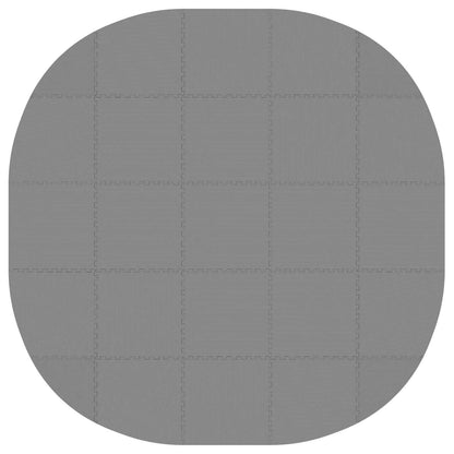 vidaXL Pool Ground Mat 25 pcs Ø 292 cm Round EVA Foam Grey