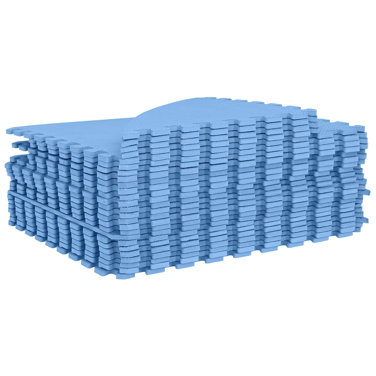 vidaXL Pool Ground Mat 25 pcs Ø 292 cm Round EVA Foam Blue
