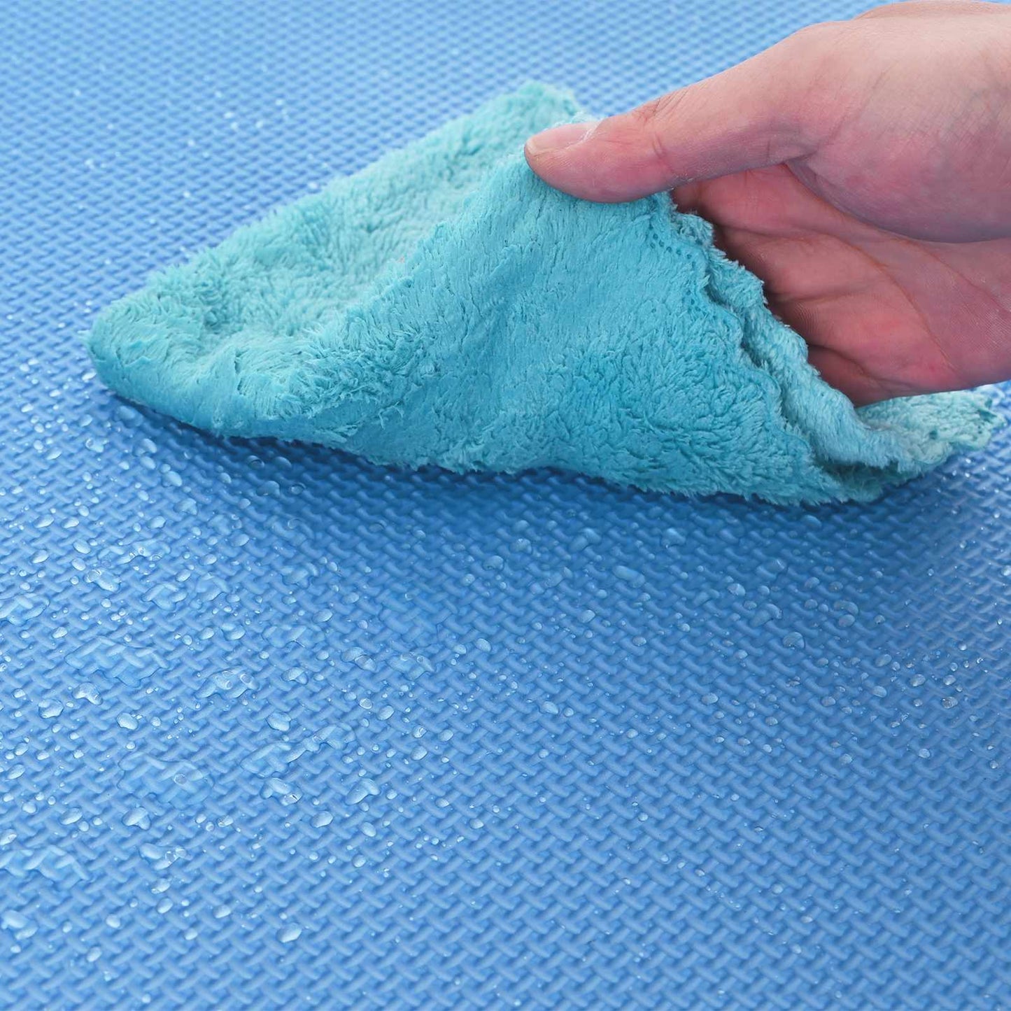 vidaXL Pool Ground Mat 25 pcs Ø 292 cm Round EVA Foam Blue