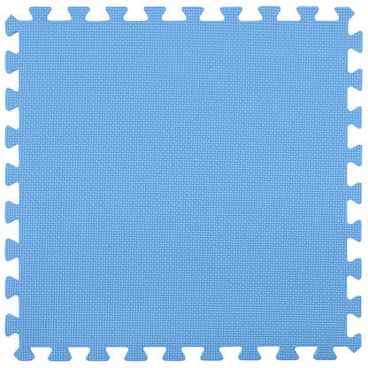 vidaXL Pool Ground Mat 25 pcs Ø 292 cm Round EVA Foam Blue