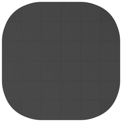 vidaXL Pool Ground Mat 36 pcs Ø 350 cm Round EVA Foam Black