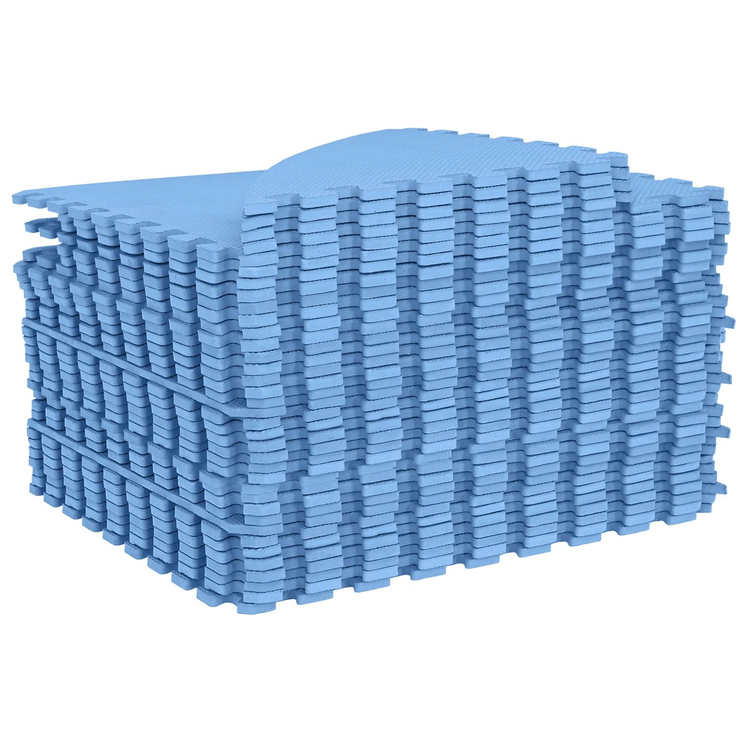 vidaXL Pool Ground Mat 36 pcs Ø 350 cm Round EVA Foam Blue