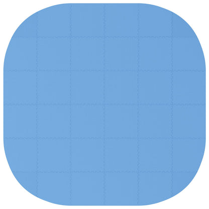 vidaXL Pool Ground Mat 36 pcs Ø 350 cm Round EVA Foam Blue