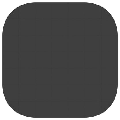 vidaXL Pool Ground Mat 49 pcs Ø 408 cm Round EVA Foam Black