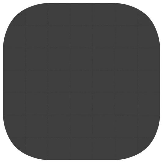 vidaXL Pool Ground Mat 49 pcs Ø 408 cm Round EVA Foam Black