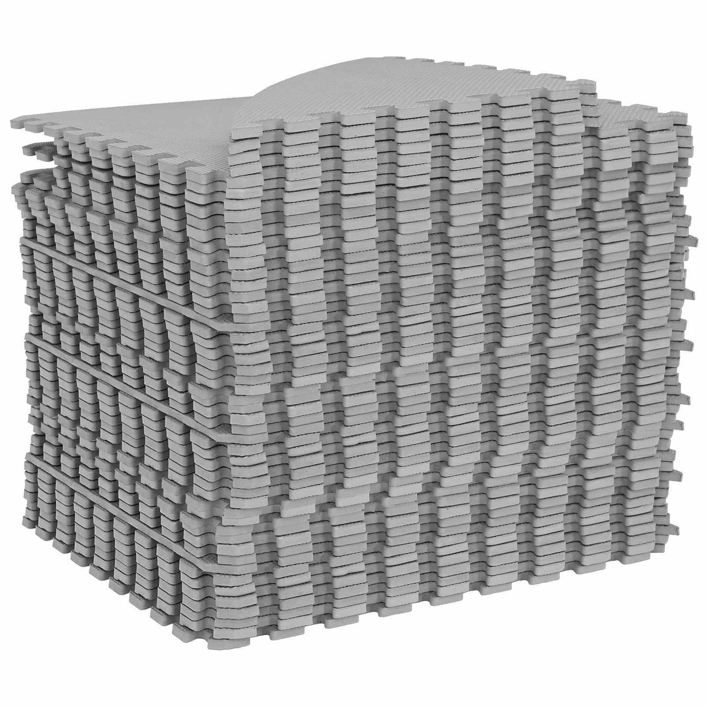 vidaXL Pool Ground Mat 49 pcs Ø 408 cm Round EVA Foam Grey
