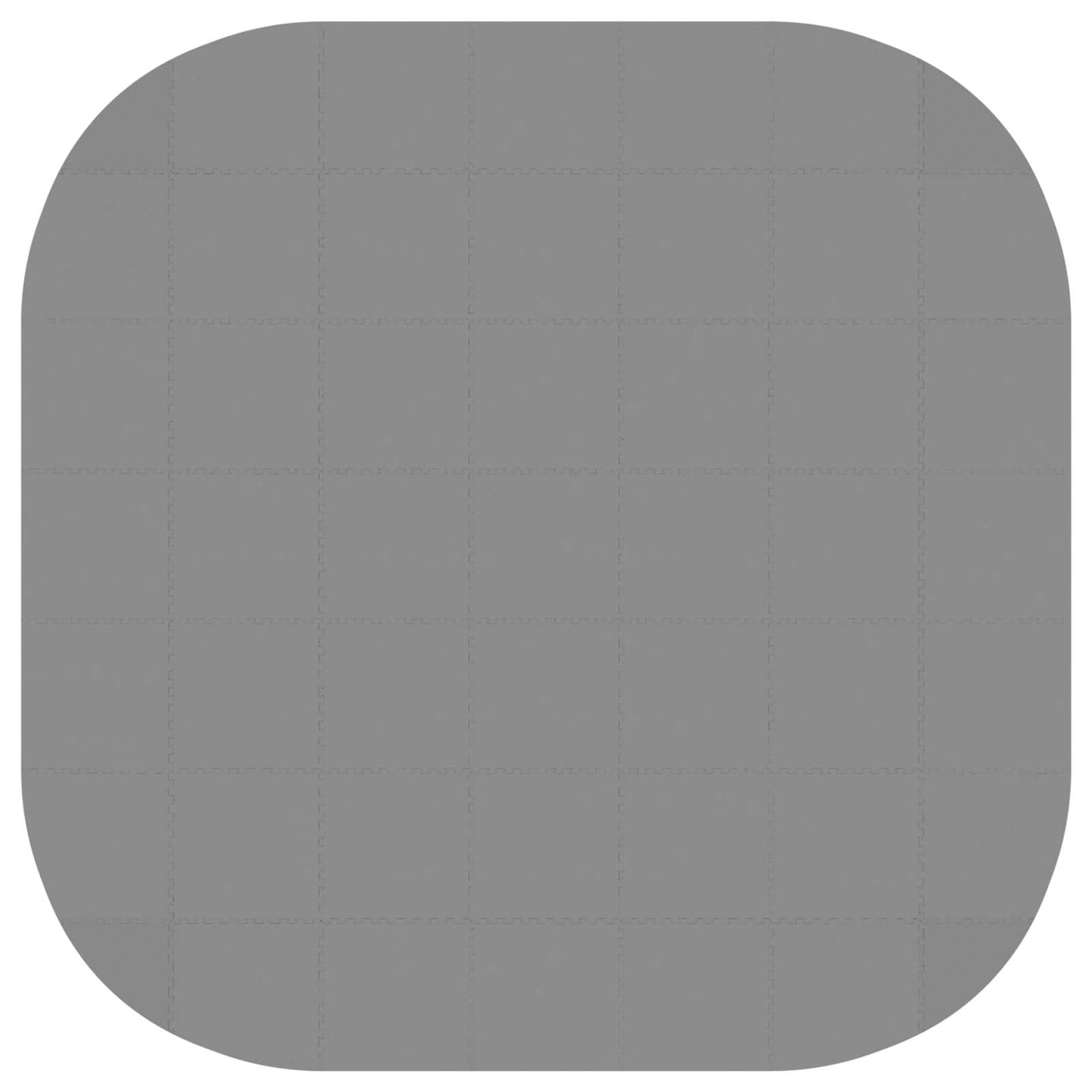 vidaXL Pool Ground Mat 49 pcs Ø 408 cm Round EVA Foam Grey