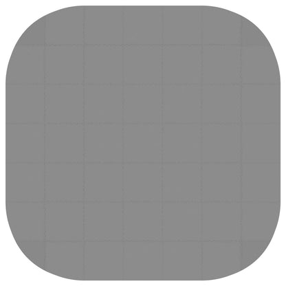vidaXL Pool Ground Mat 49 pcs Ø 408 cm Round EVA Foam Grey