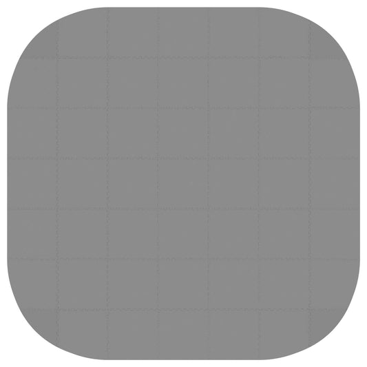 vidaXL Pool Ground Mat 49 pcs Ø 408 cm Round EVA Foam Grey